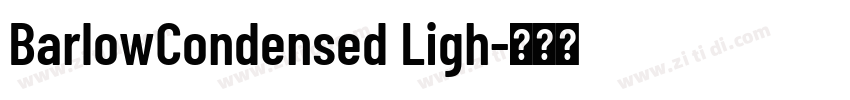 BarlowCondensed Ligh字体转换